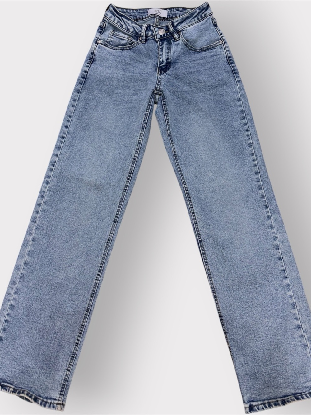 H&M Women’s Light Blue Denim Straight-Leg Jeans Size 00
